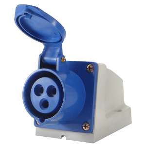 TOMA 32 AMP INDUSTRIAL 2P+TIERRA AZUL       SASSIN