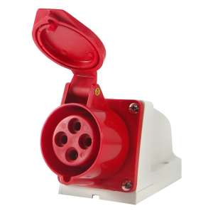 TOMA 32 AMP INDUSTRIAL 3P+TIERRA ROJO     SASSIN