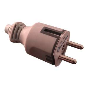 FICHA SHUCKO SALIDA NORMAL GOMA GRIS   ELECTRALINE