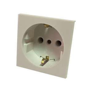 LINEA REGGIO MODULO TOMA SCHUKO C/T BLANCO MOLVENO