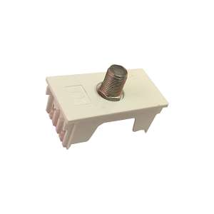 LINEA REGGIO MODULO TOMA TV COAXIL BLANCO  MOLVENO