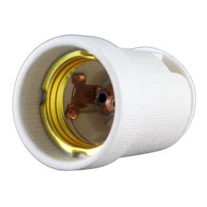 PORTALAMPARA LOZA CAPUCHON BAQ 2511 BLANCO BETA