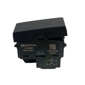LINEA PRESTA PRO MODULO BIPOLAR NEGRO CONATEL
