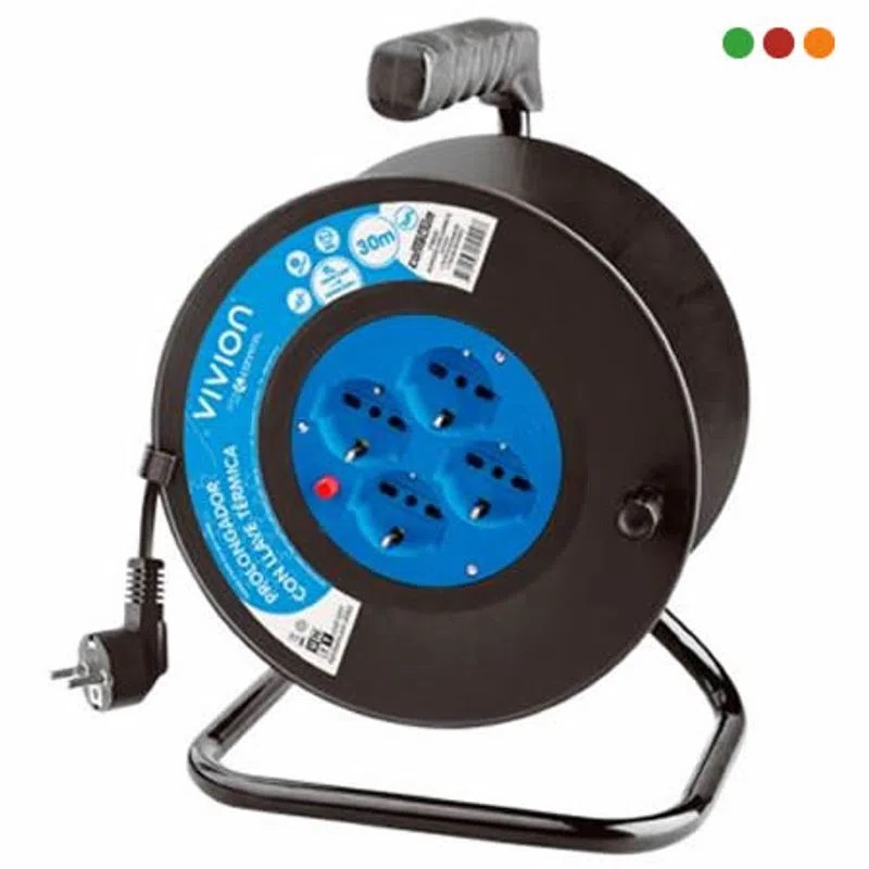 ENROLLADOR CONTACTUM 3X1mm 4 SCHUKO 30 mts