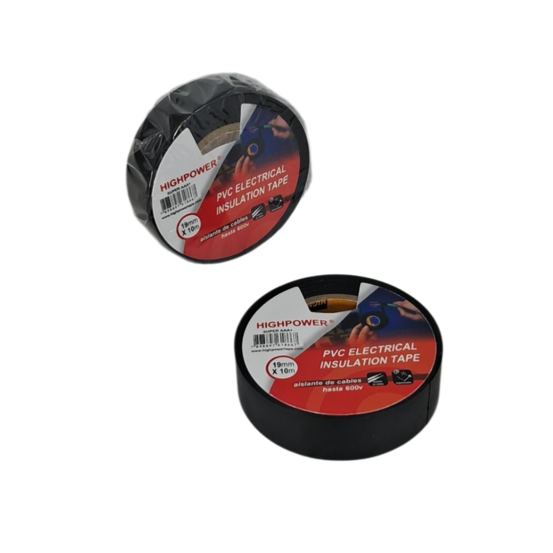 CINTA AISLADORA 19mm x 10mt   NEGRA