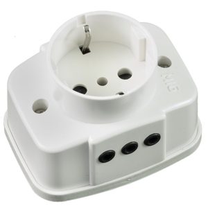 TOMA SCHUKO EXT C/T + 2 TOMA L.MODULAR         MIG